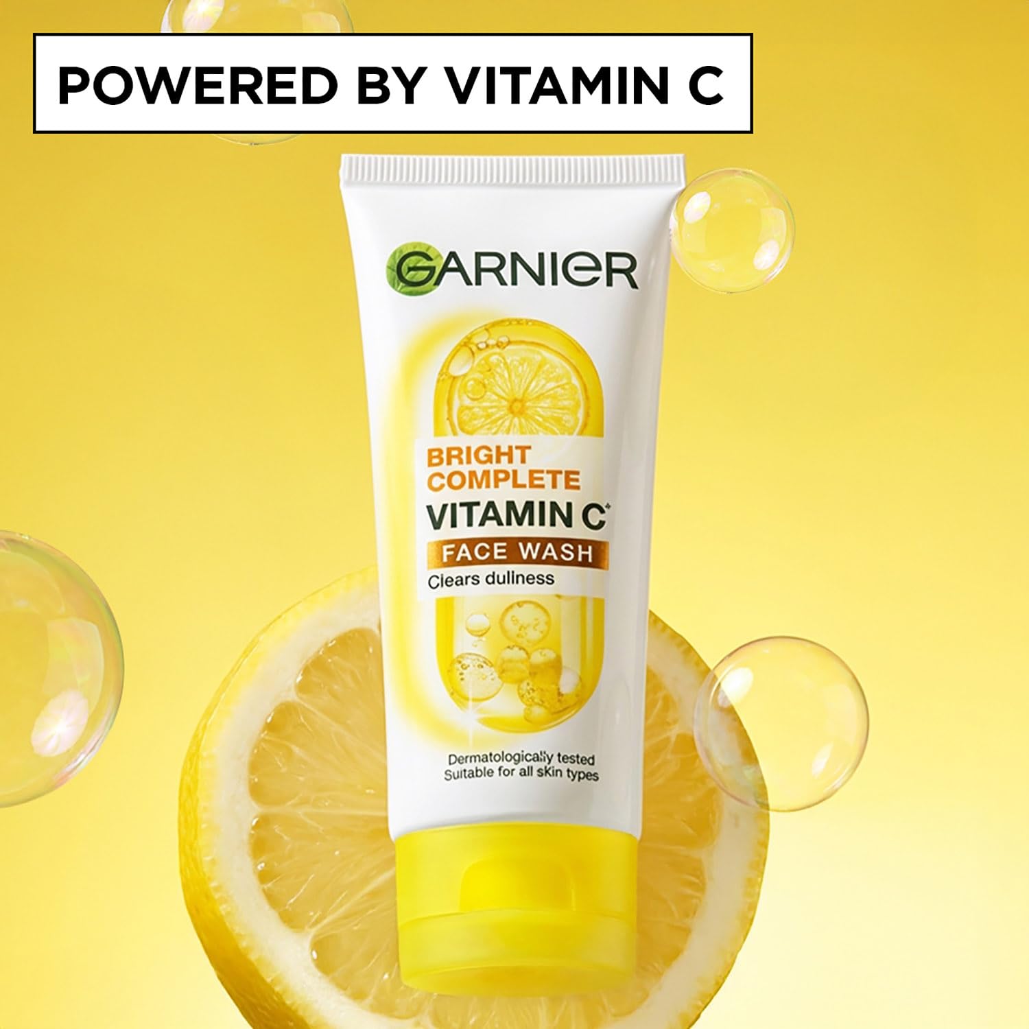 Garnier Bright Complete Vitamin C Face Wash 100g (Pack of 2)