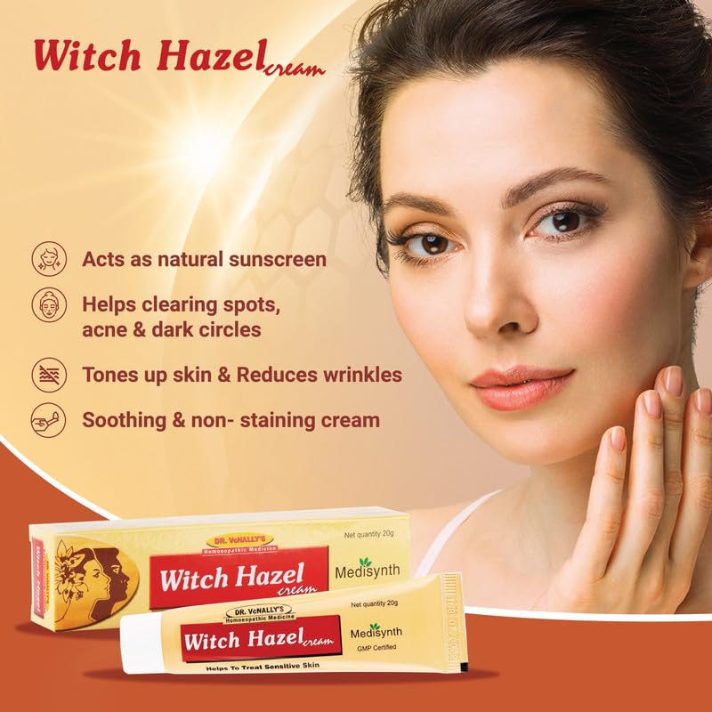 Medisynth Witch Hazel Cream – Homeopathic Skin Relief (2x)