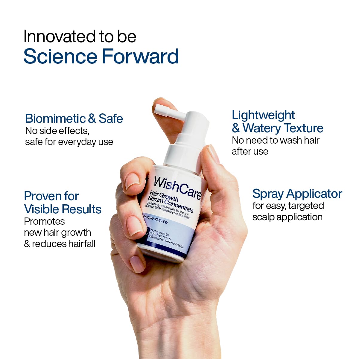 WishCare Hair Growth Serum Concentrate with Redensyl & Biotin 30ml | In-Vivo & In-Vitro Tested
