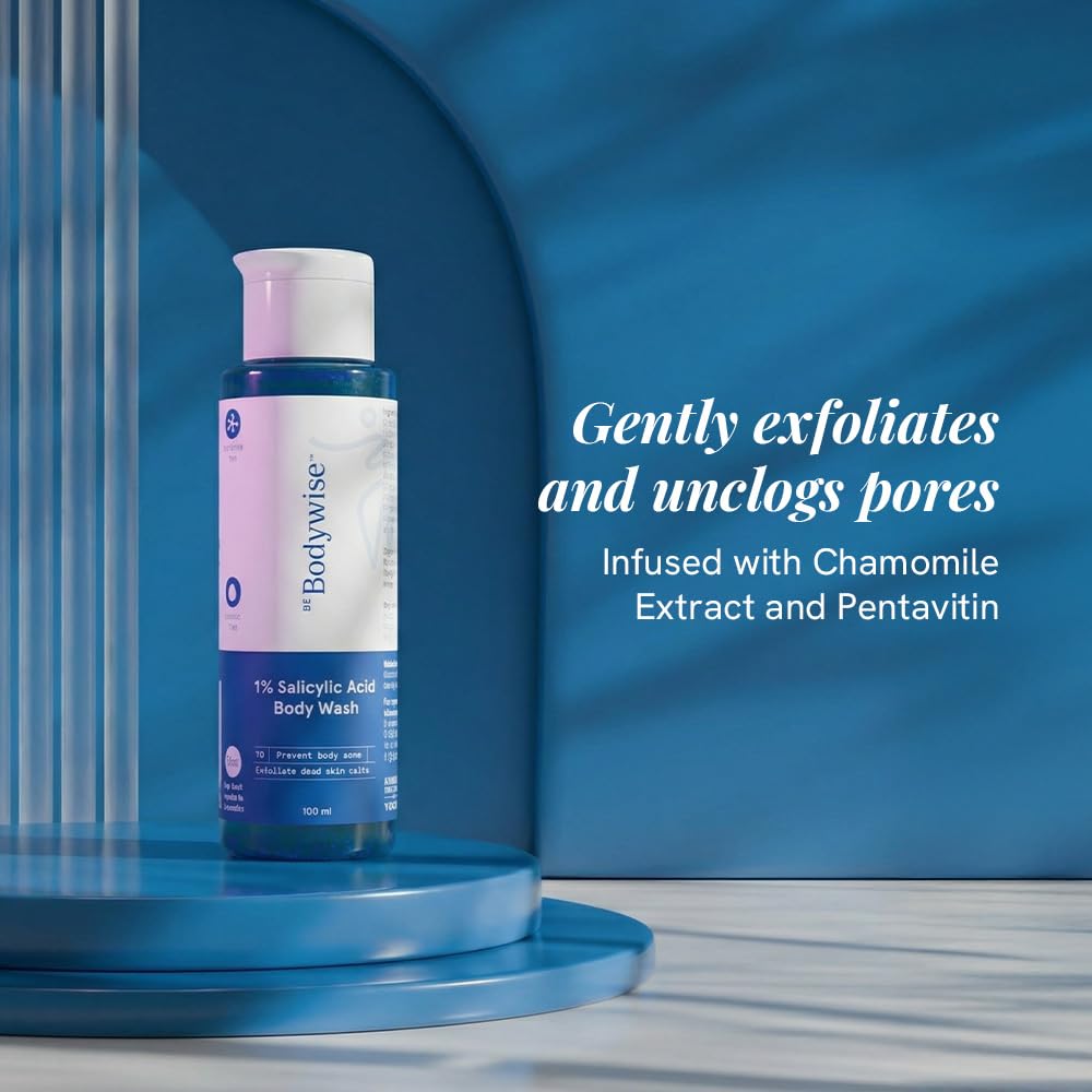 BeBodywise 1% Hyaluronic Acid Body Wash Mousse for Dull & Dehydrated Skin - 100 gm