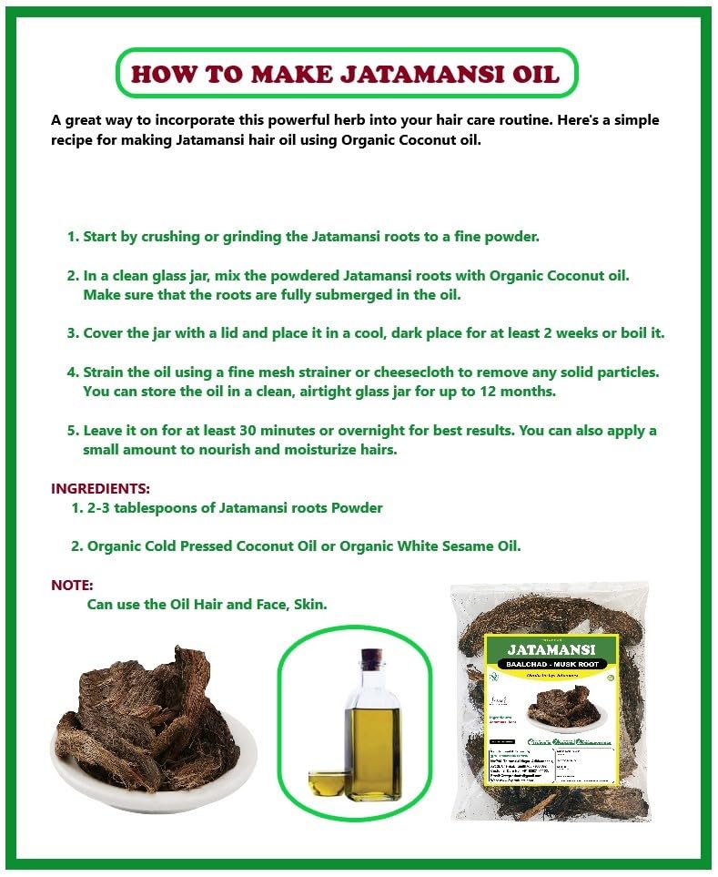 Jatamansi Musk Root – Natural Ayurvedic Herb for Stress & Hair - 100gm