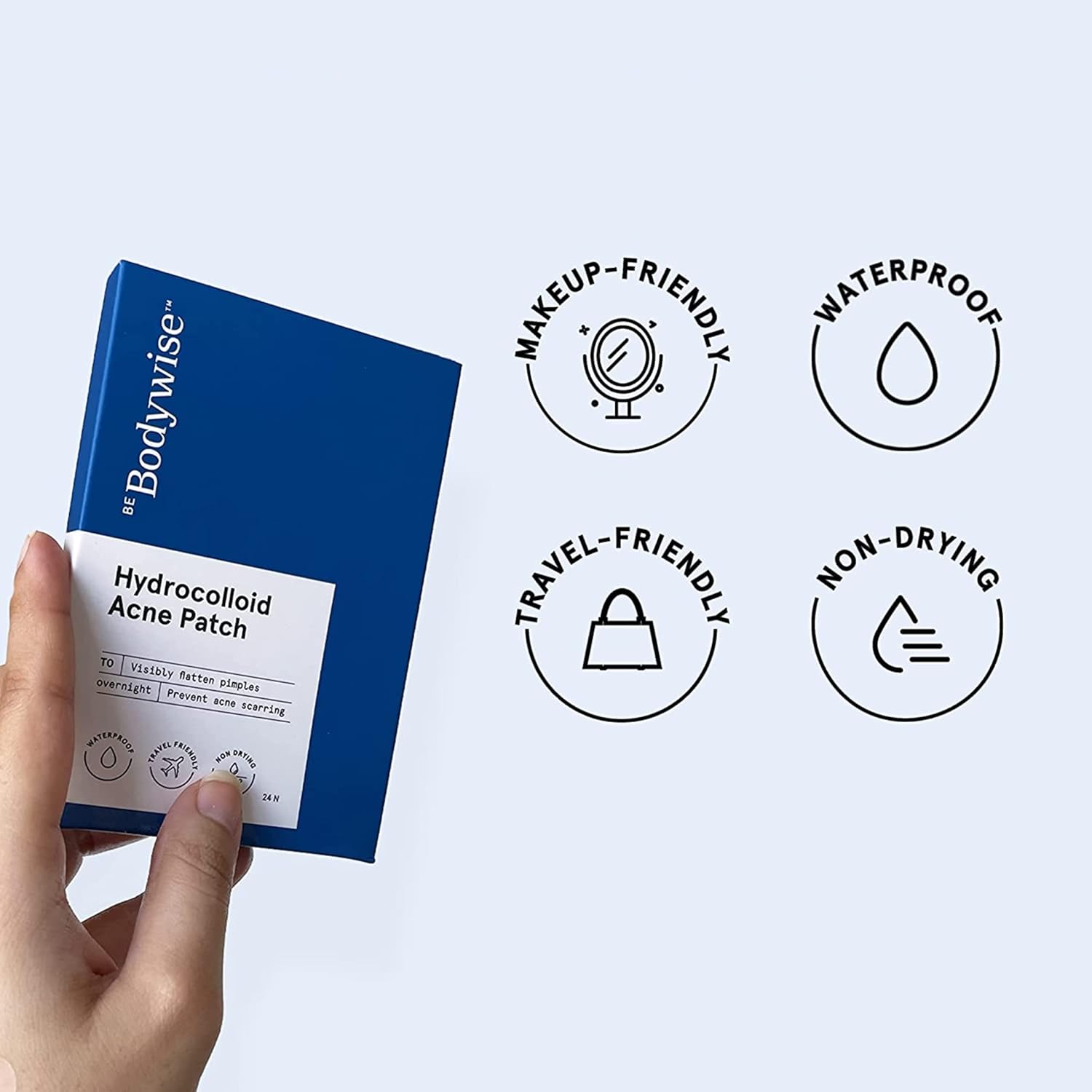BeBodywise Hydrocolloid Acne Pimple Patch - 24 pcs