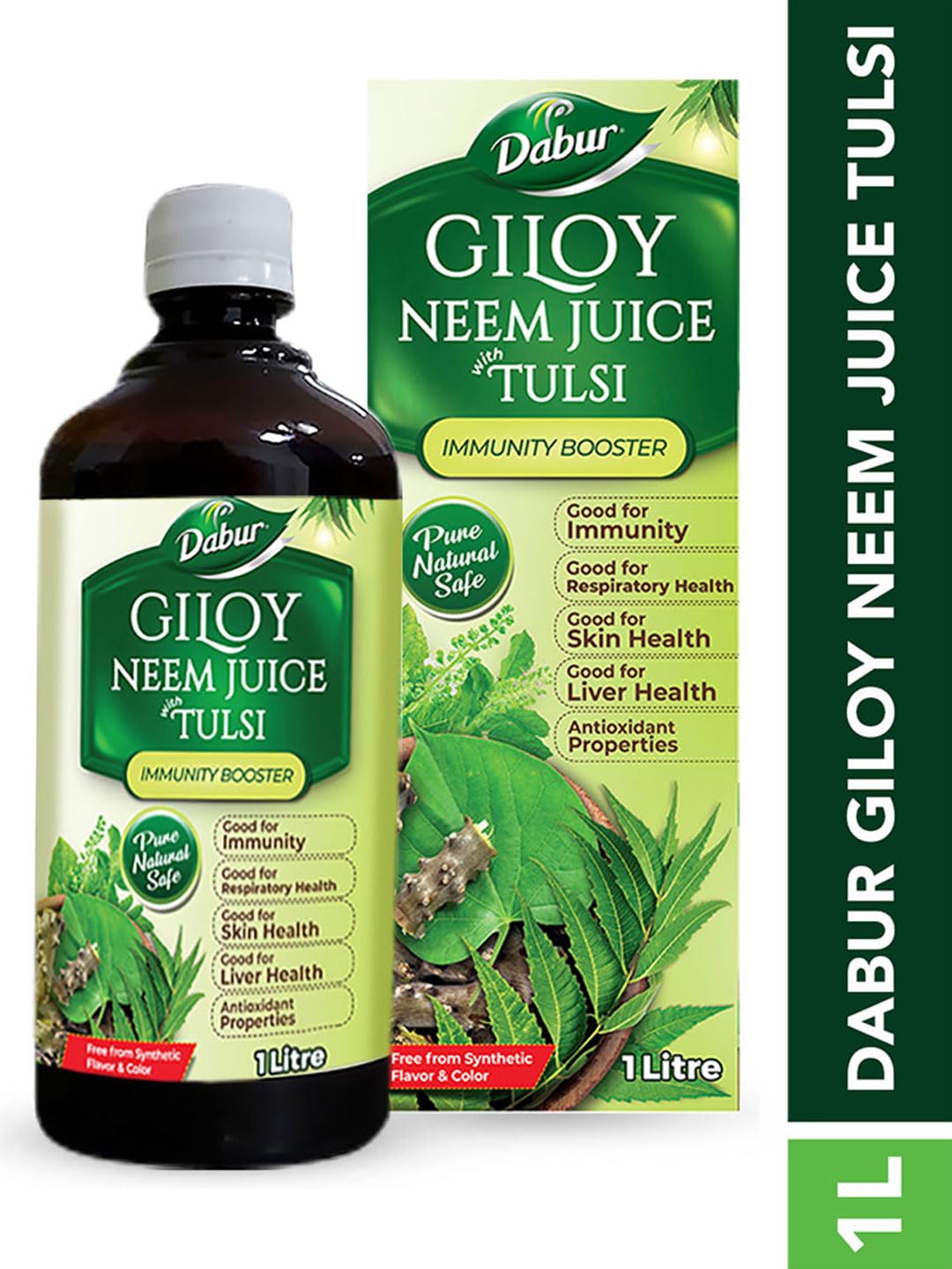 Dabur Giloy Neem Tulsi Juice – Immunity Booster (1 Litre)