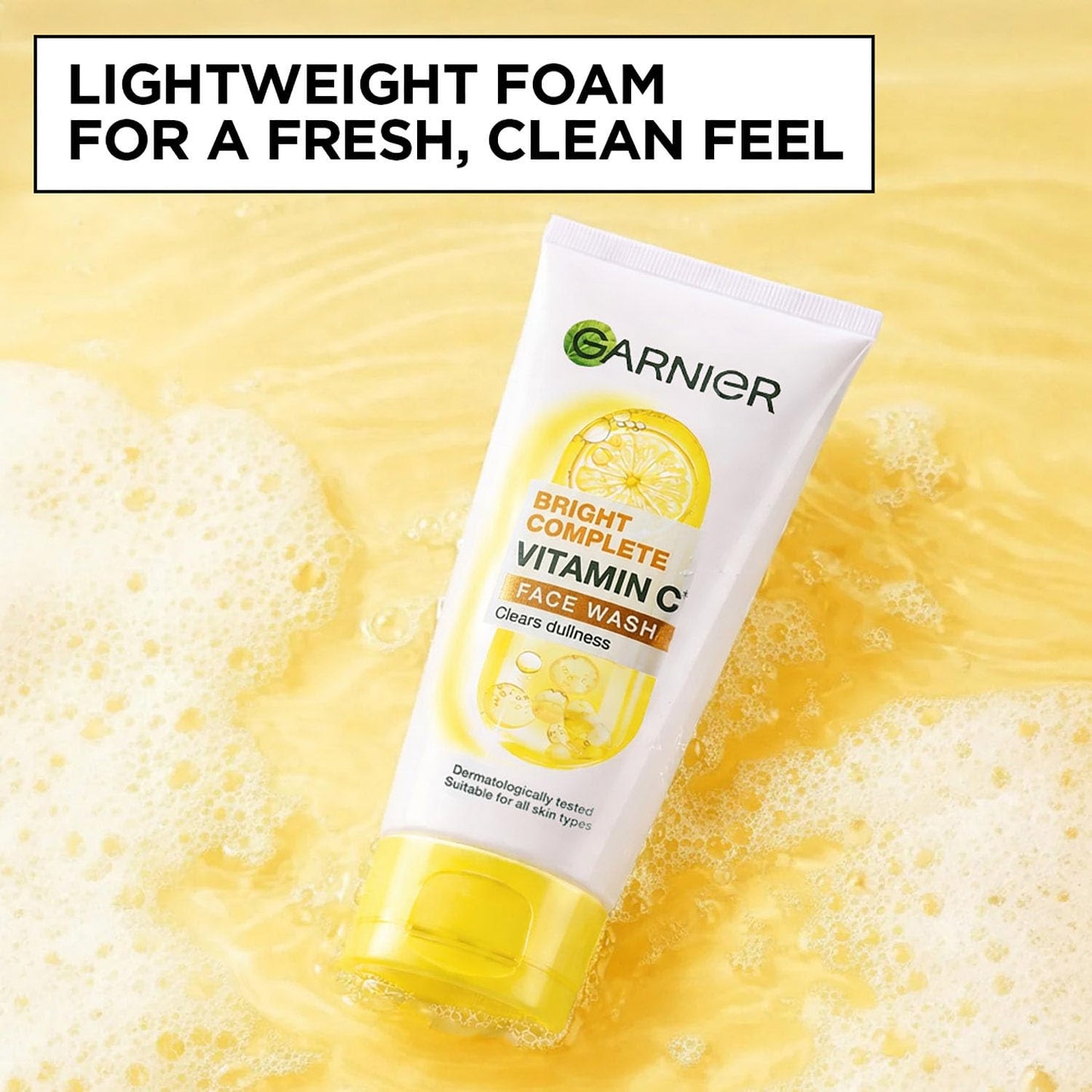 Garnier Bright Complete Vitamin C Face Wash 100g (Pack of 2)