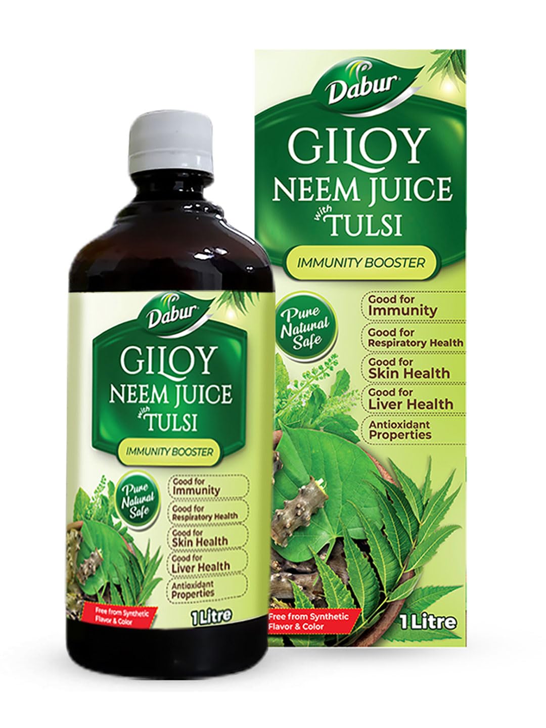 Dabur Giloy Neem Tulsi Juice – Immunity Booster (1 Litre)