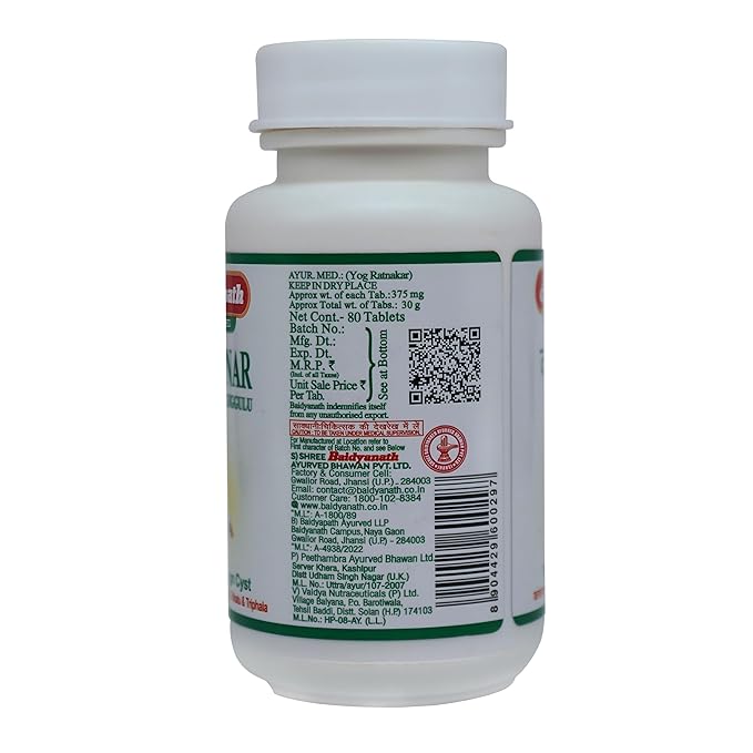 Baidyanath Asli Ayurved Jhansi Kanchnar Guggulu 80 Tablets