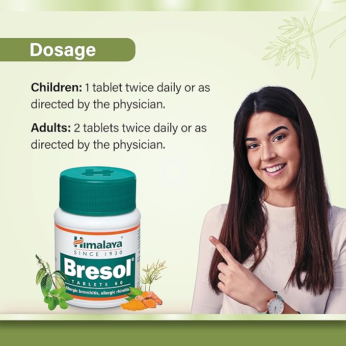 Himalaya Bresol Herbal Dietary Supplement 60 Tablets Pack of 10