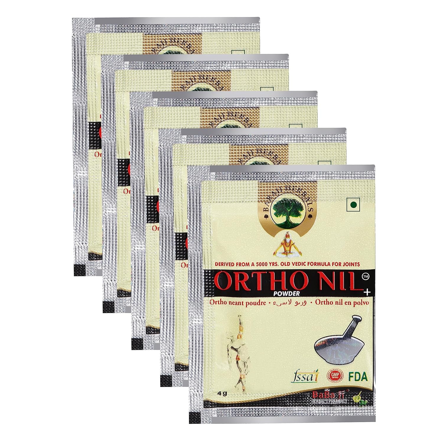 Baidyanath Ortho Nil+ Herbal Joint Wellness Powder 4g Sachet