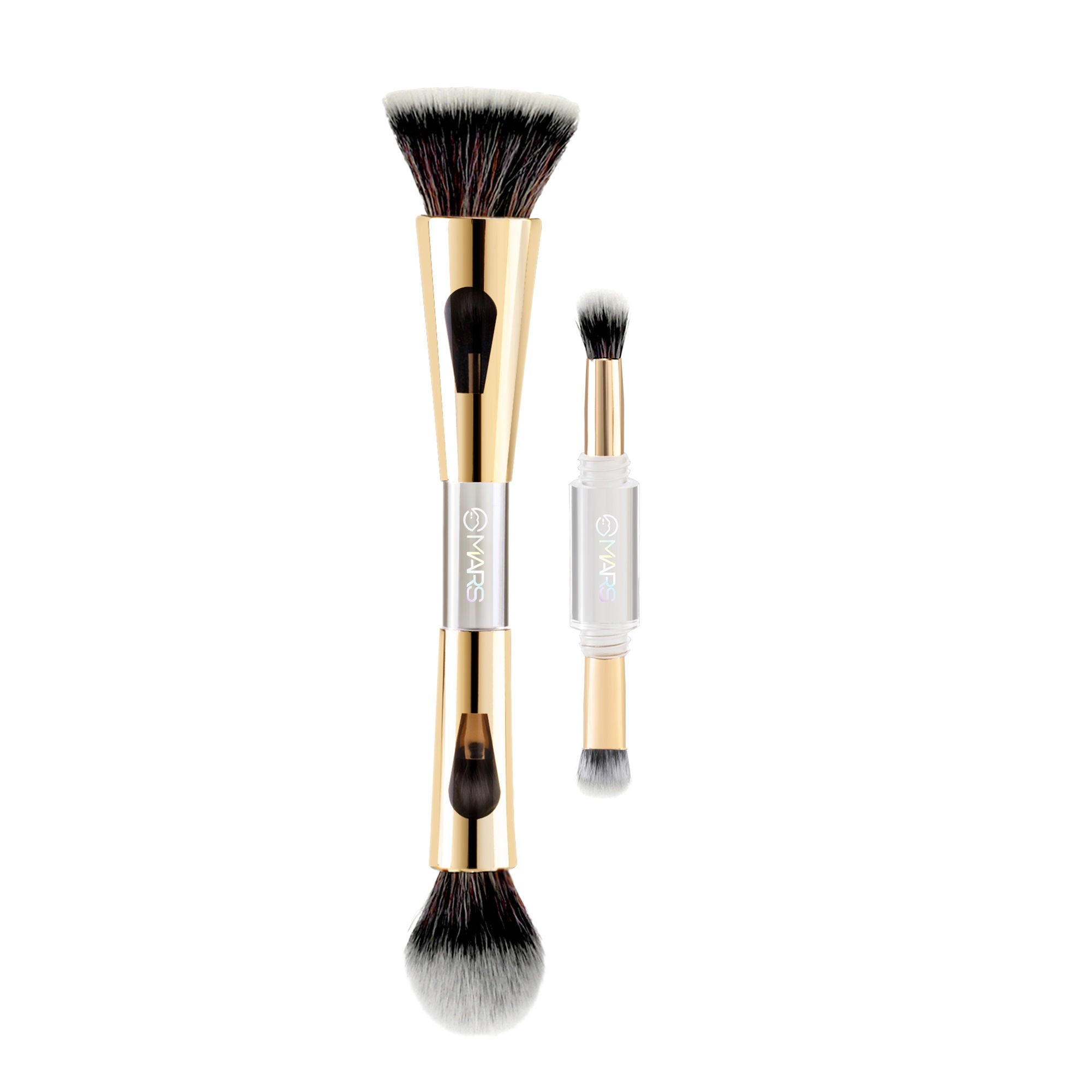 4 in 1 Travel Makeup Brush Set | Soft Bristles for Women