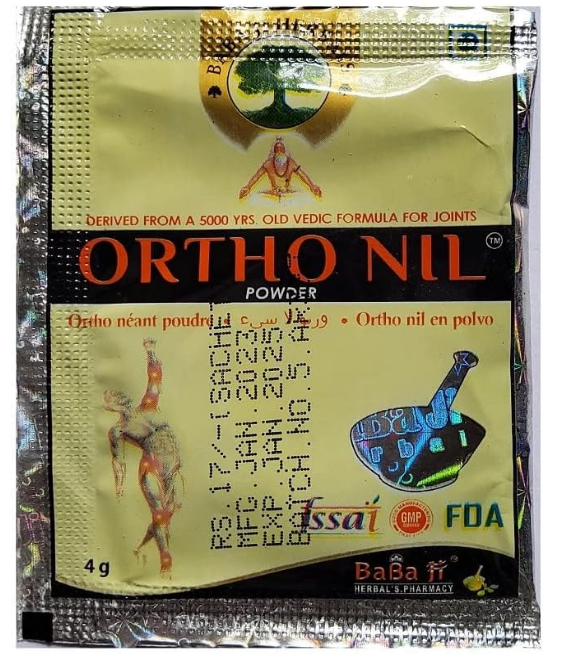 Herbal Ortho Nil Powder 56 Pcs | Babaji Herbals Pain Care