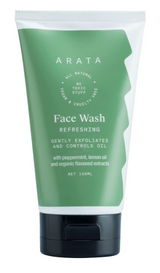 Arata Natural Face Wash 150ml | Peppermint & Lemon Oil