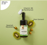Squalane Foaming Face Wash with Kiwi & Vitamin B5, 120ml