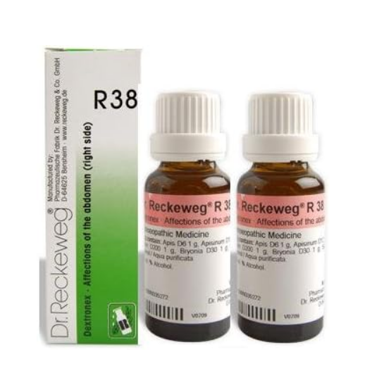 Dr. Reckeweg R38 Drops for Abdomen Issues (Pack of 2)