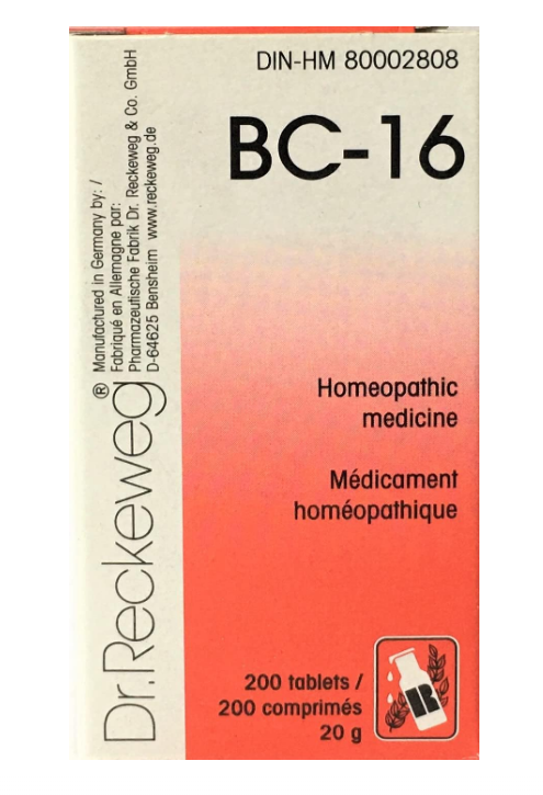 Dr. Reckeweg BC 16 Tablets for Menstrual Disorders 20g