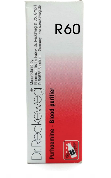 Dr. Reckeweg R60 Drops 22ml for Blood Purification & Skin