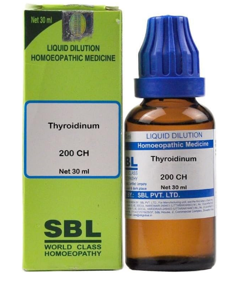 SBL Thyroidinum 200 Dilution 30ml for Thyroid Support