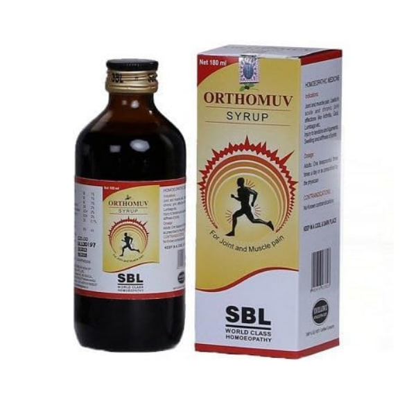 SBL Orthomuv Liquid 180ml for Joint & Muscle Pain Relief