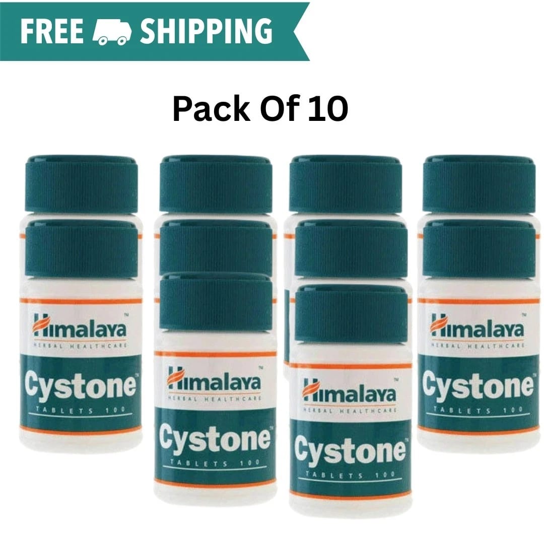 Himalaya Cystone Herbal Supplement 100 Tablets in each | Pack of 10 Wellness