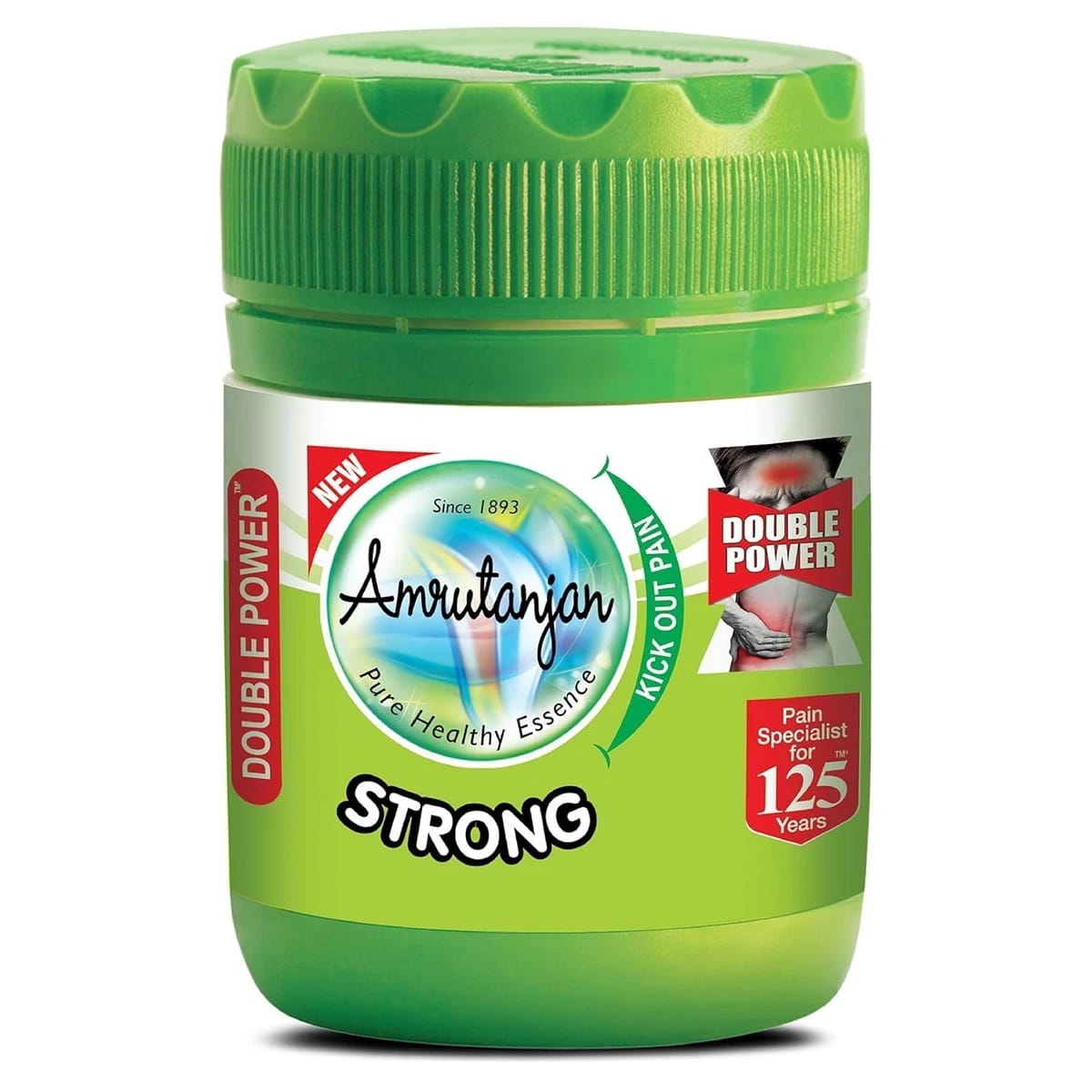 Amrutanjan Strong Pain Balm Double Power Herbal Pain Relief Ointment