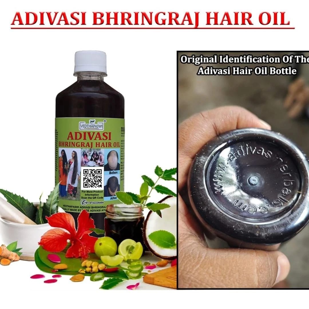 Vedthapaswi Adivasi Bhringraj Hair Oil Herbal Hair Care 200ml