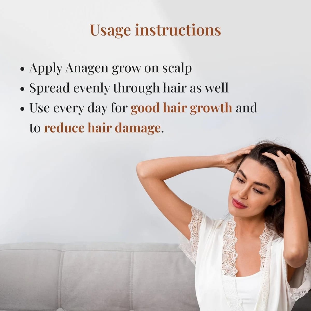 Anagen Grow Unique Hair Serum for Hair Fall & Hair Growth Care 100ml (Pack of 2)