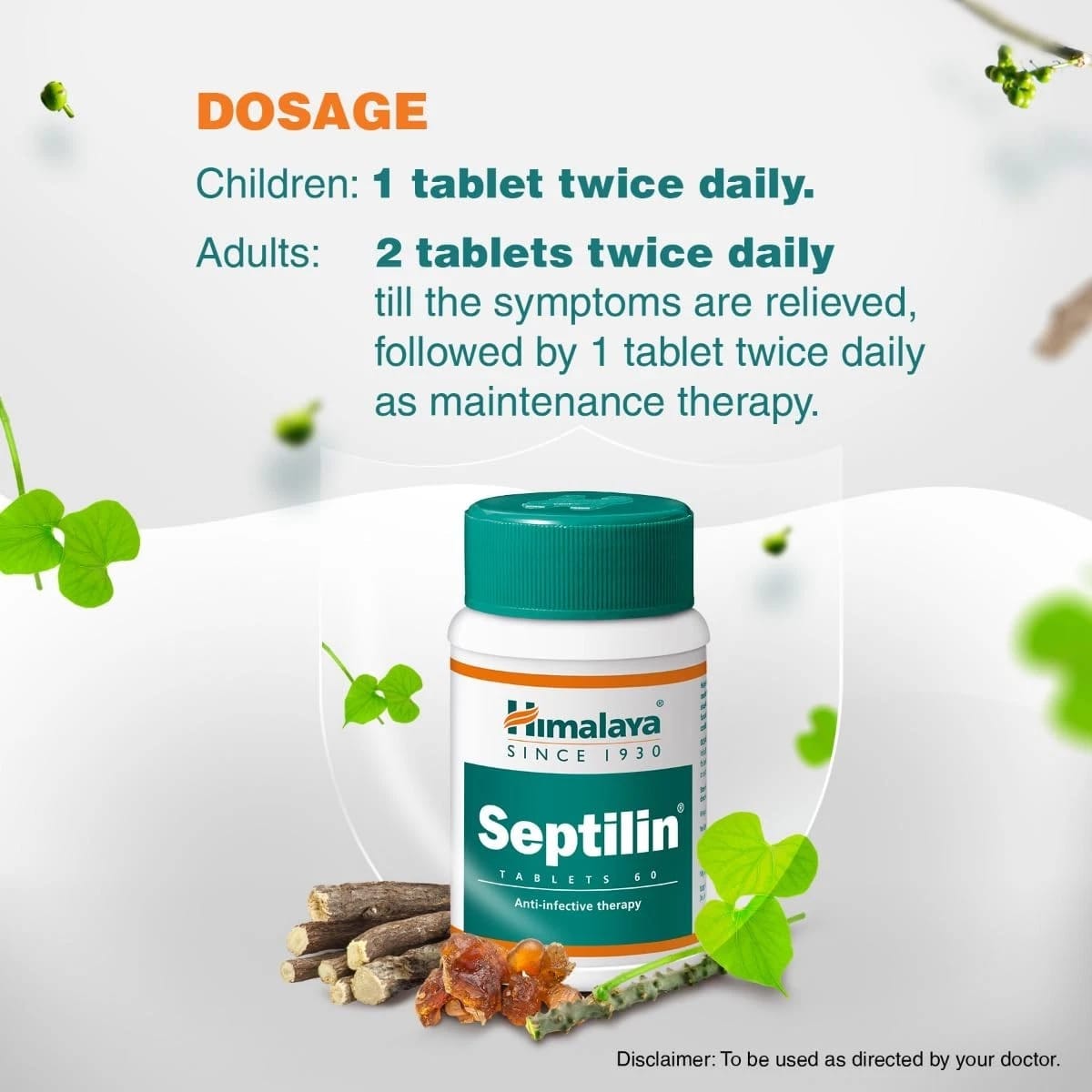 Himalaya Septilin Tablets 60 for Daily Immune System Support