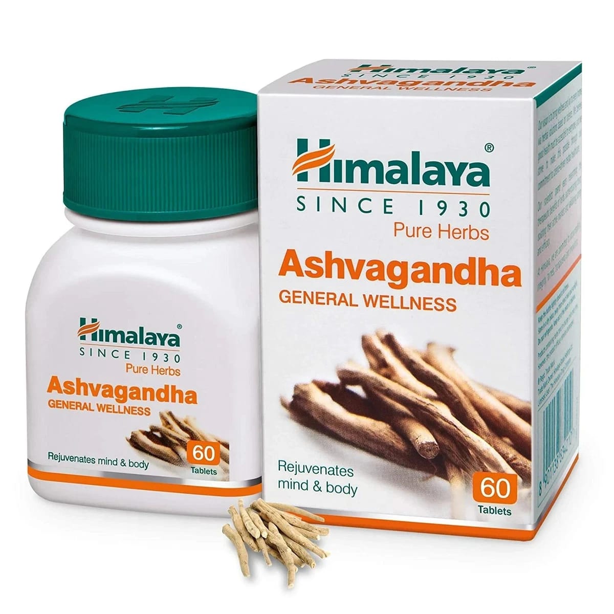 Himalaya Ashwagandha Herbal Supplement 60 Tablets Pack of 10 Wellness