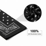 Double Sided Paisley Bandana Cotton Scarf Unisex Pack of 12
