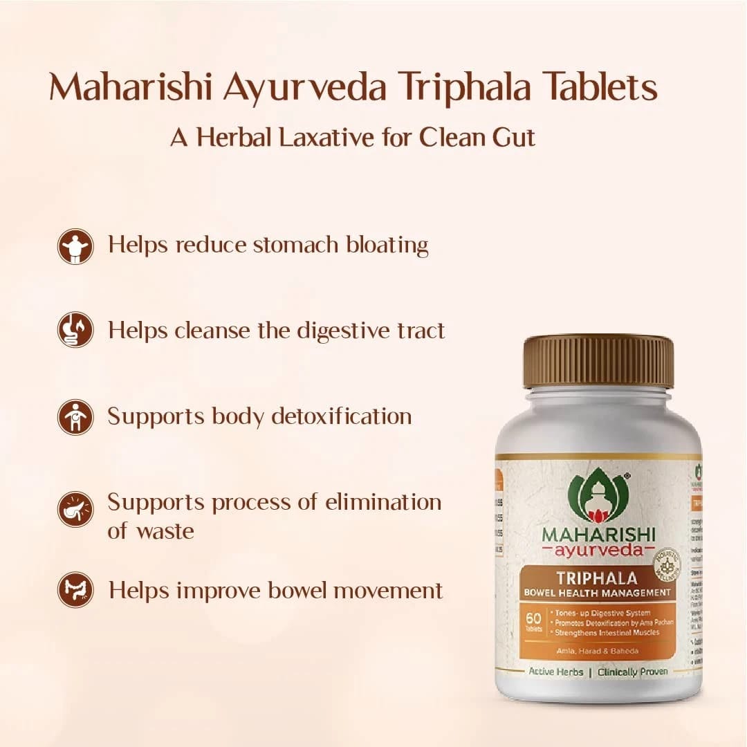 Maharishi Ayurveda Triphala Herbal Supplement 60 Tablets Wellness