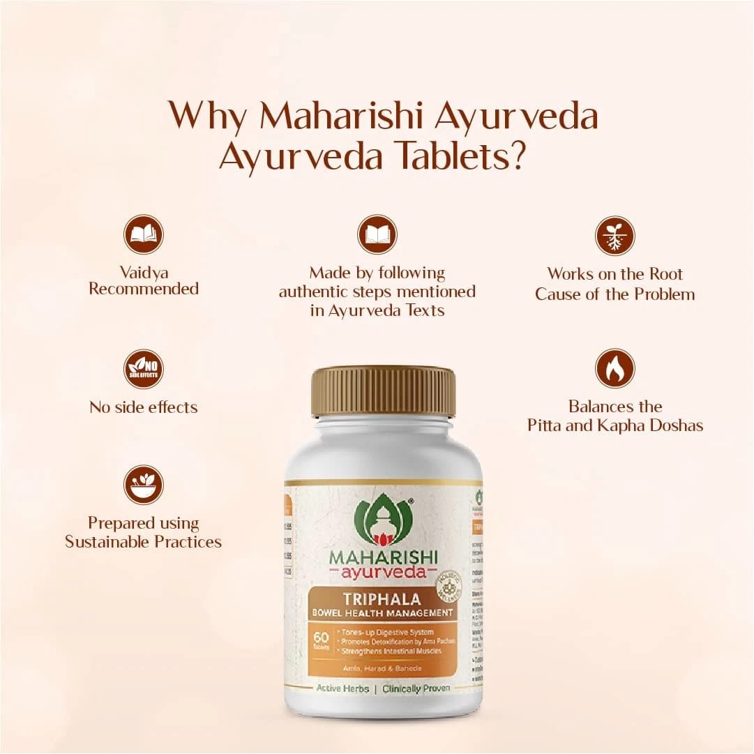 Maharishi Ayurveda Triphala Herbal Supplement 60 Tablets Wellness