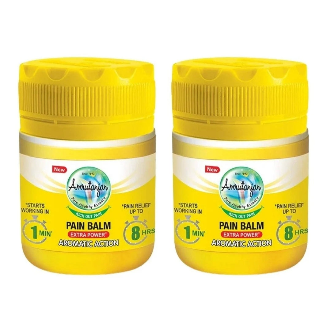 Amrutanjan Extra Power Pain Balm Herbal Fast Relief for Muscle & Joint