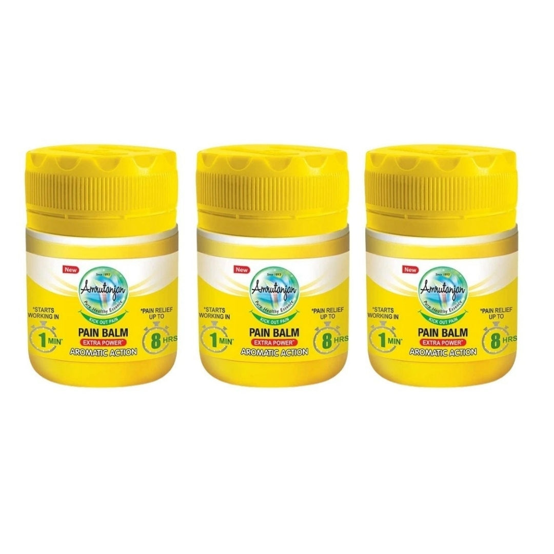 Amrutanjan Extra Power Pain Balm Herbal Fast Relief for Muscle & Joint