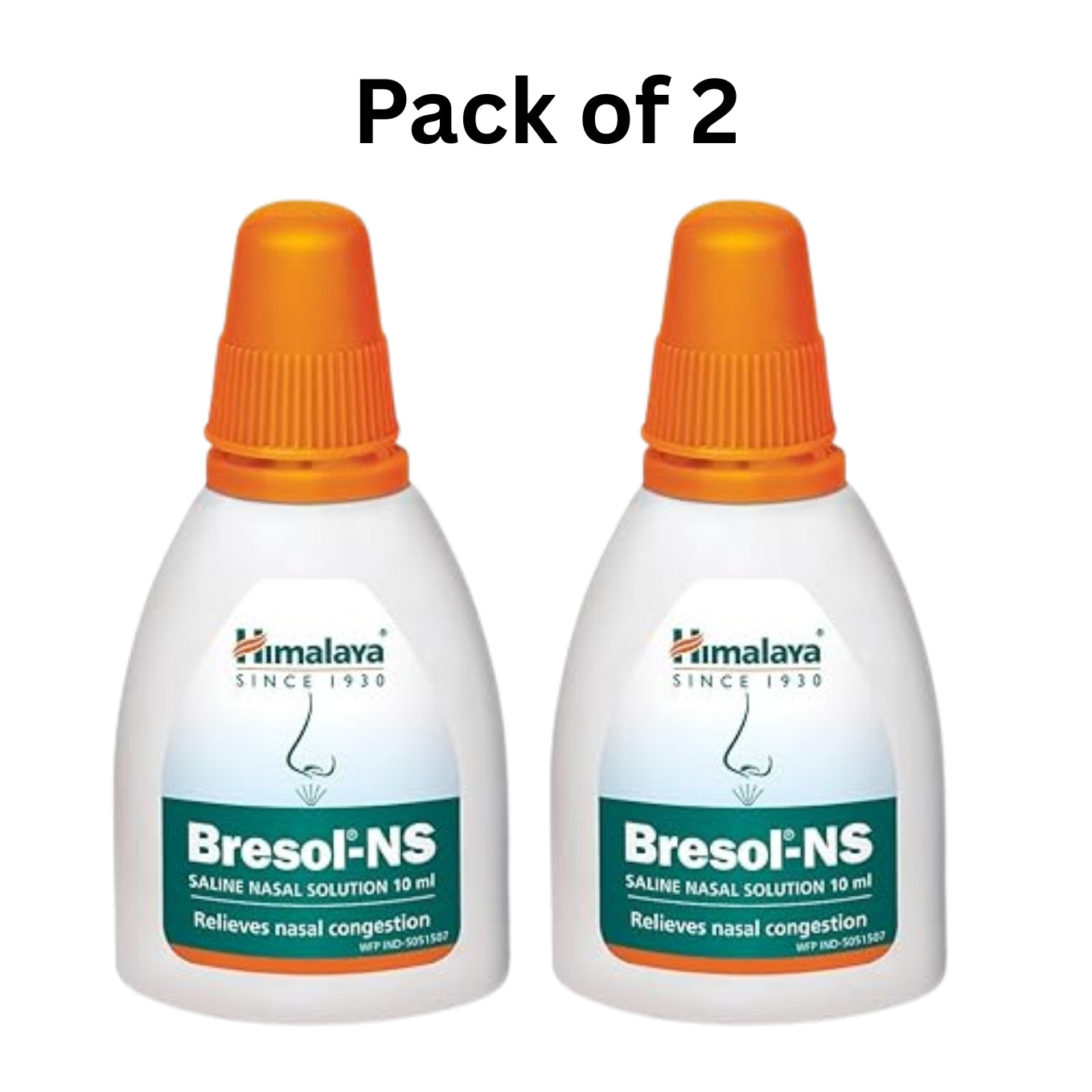 Himalaya Bresol-NS Saline Nasal Solution Pack of 2