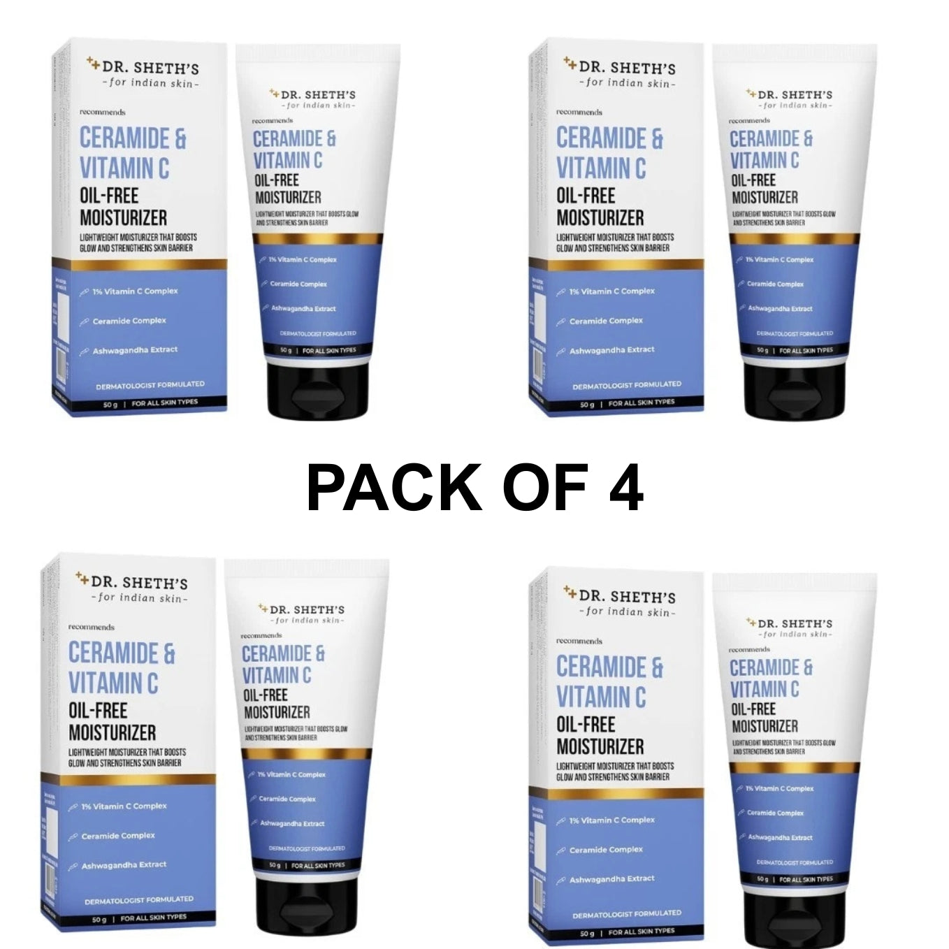 Dr. Sheth's Ceramide & Vitamin C Oil-Free Face Moisturizer 50g