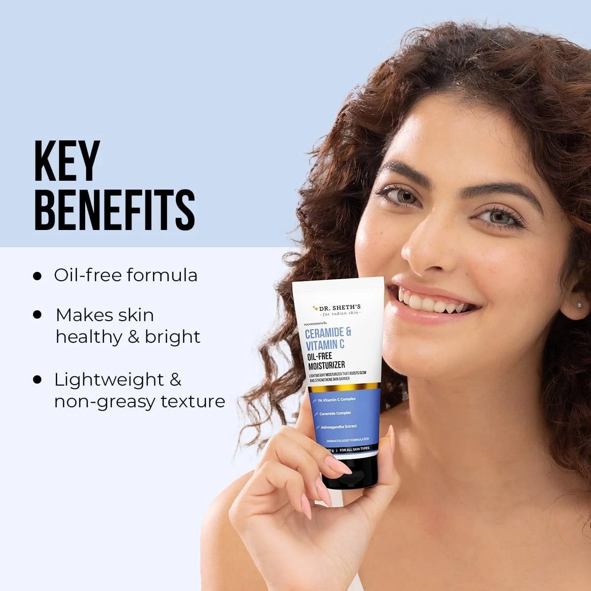 Dr. Sheth's Ceramide & Vitamin C Oil-Free Face Moisturizer 50g