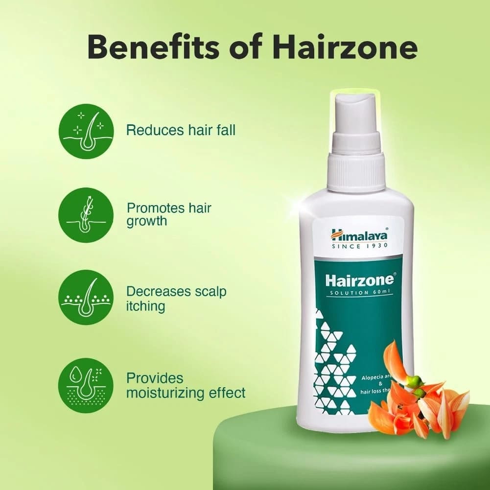 Himalaya Hairzone Hair Growth Solution for Healthy Scalp 60ml
