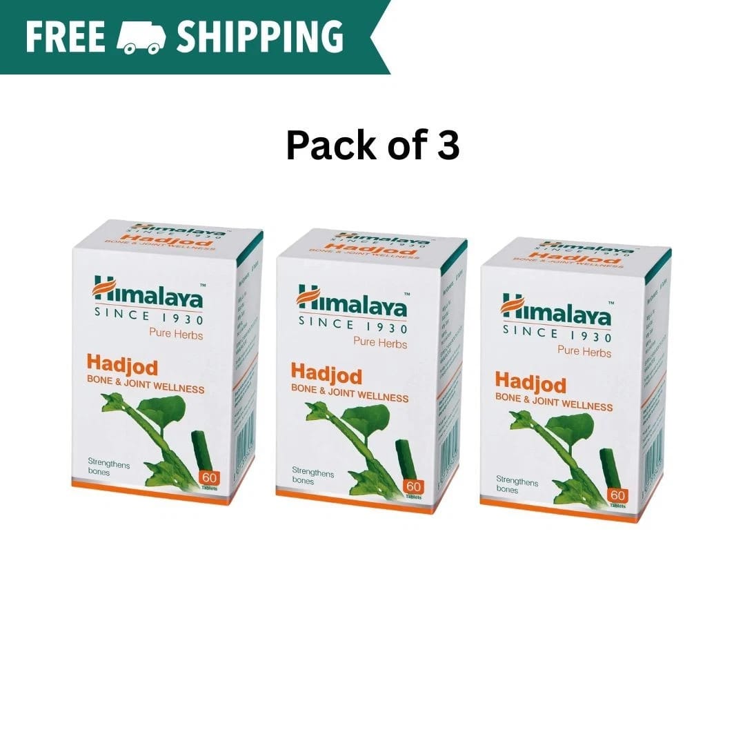 Himalaya Hadjod Bone & Joint Wellness Tablets 60 Count Bottle