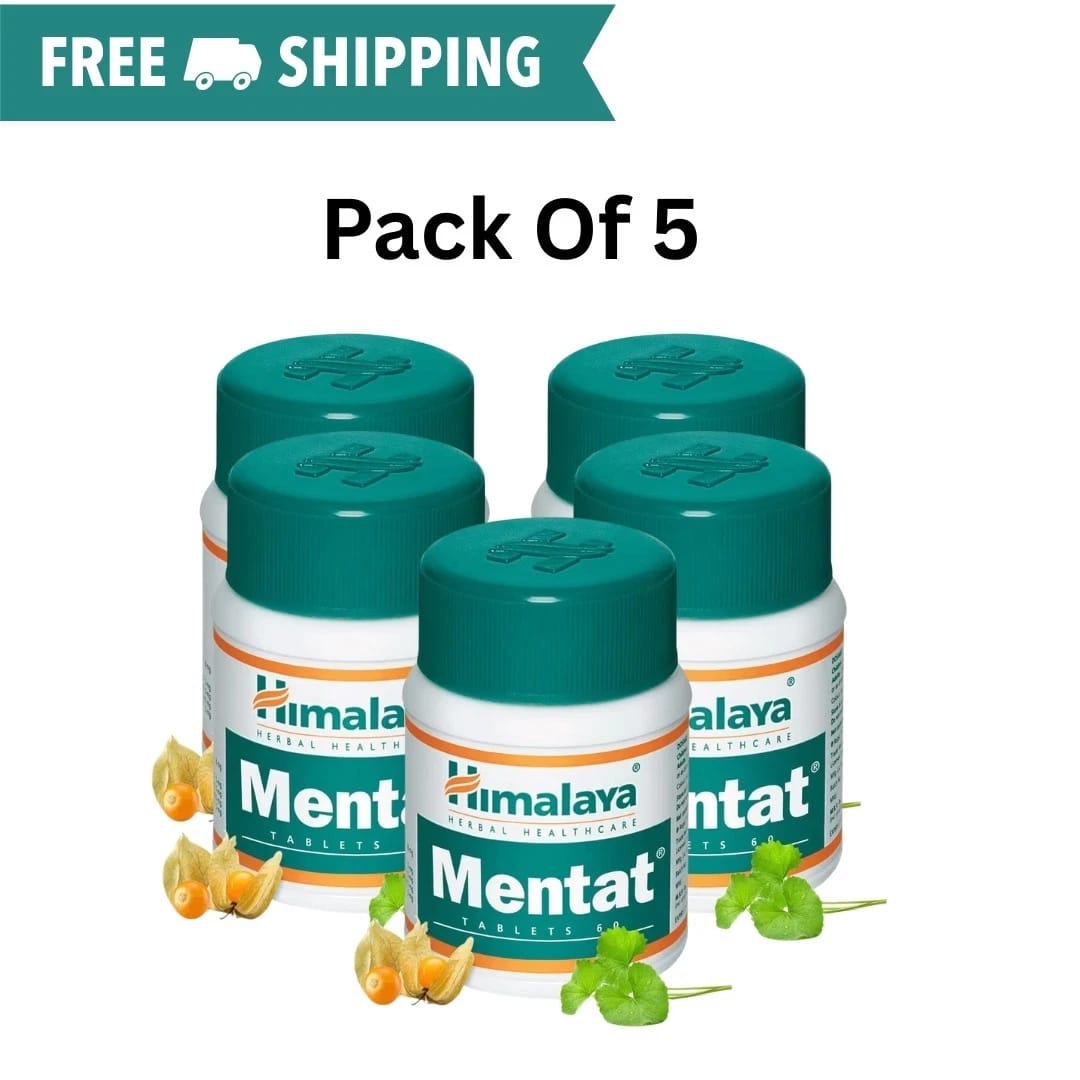 Himalaya Mentat Herbal Brain & Memory Support Tablets 60 Count