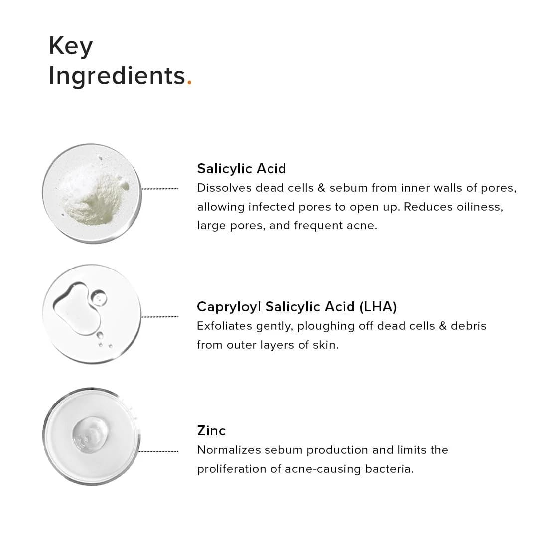 Minimalist 2% + LHA Salicylic Acid Face Wash for Oily Skin 100ml