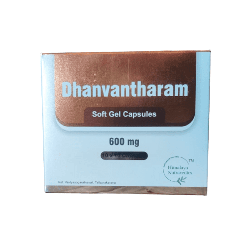 Himalaya Dhanwantaram Capsules – 600mg Softgels (100 Caps)