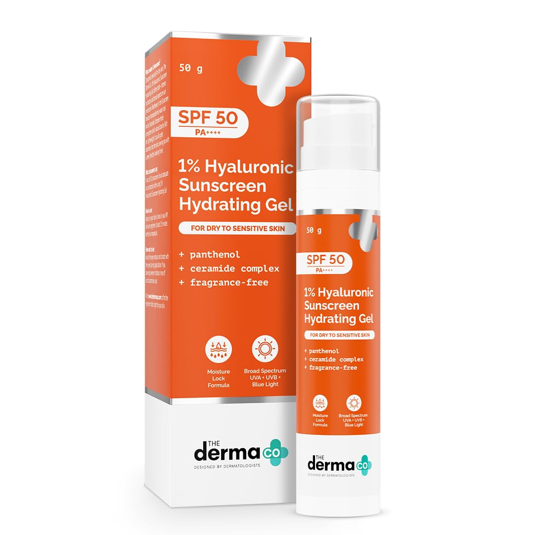 The Derma Co 1% Hyaluronic Sunscreen Gel with Vitamin E