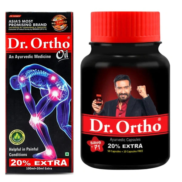 Dr. Ortho Oil 120ml + Joint Pain Relief Capsules 60 Caps