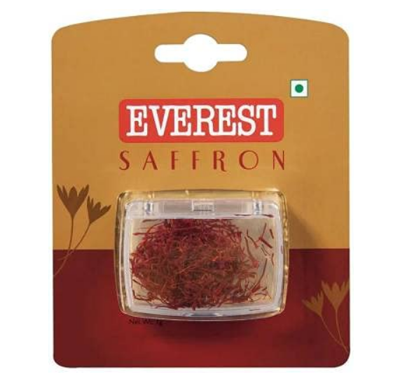 Everest Saffron (Kesar) 1g x 4 Packs | Pure & Aromatic