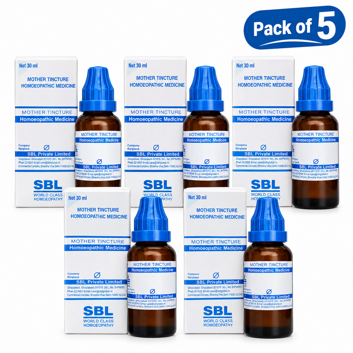 Pack Of 5 SBL Strophanthus Hispidus Mother Tincture Q 30ML PACK LONG EXPIRY