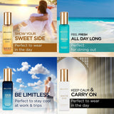 Luxury Perfume Gift Set by Bellavita for Unisex - 4 Pc Gift Set Free Ship