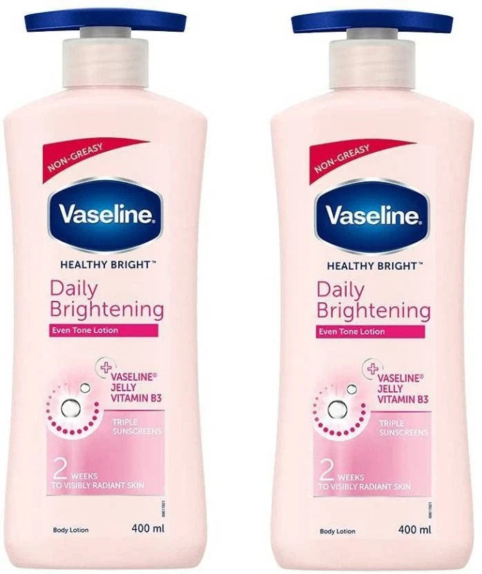 Vaseline Daily Brightening Even Tone Lotion 2x400ml 800ml Pack