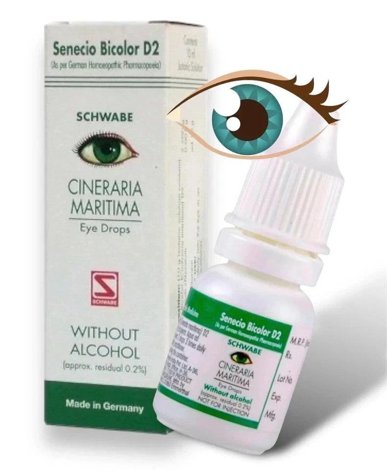 5 X Willmar Schwabe Germany Cineraria 10ml drops For Dry Itchy Eyes