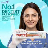 2 X Vantej Toothpaste for Sensitive Teeth Long Lasting Desensitizing Care 100g