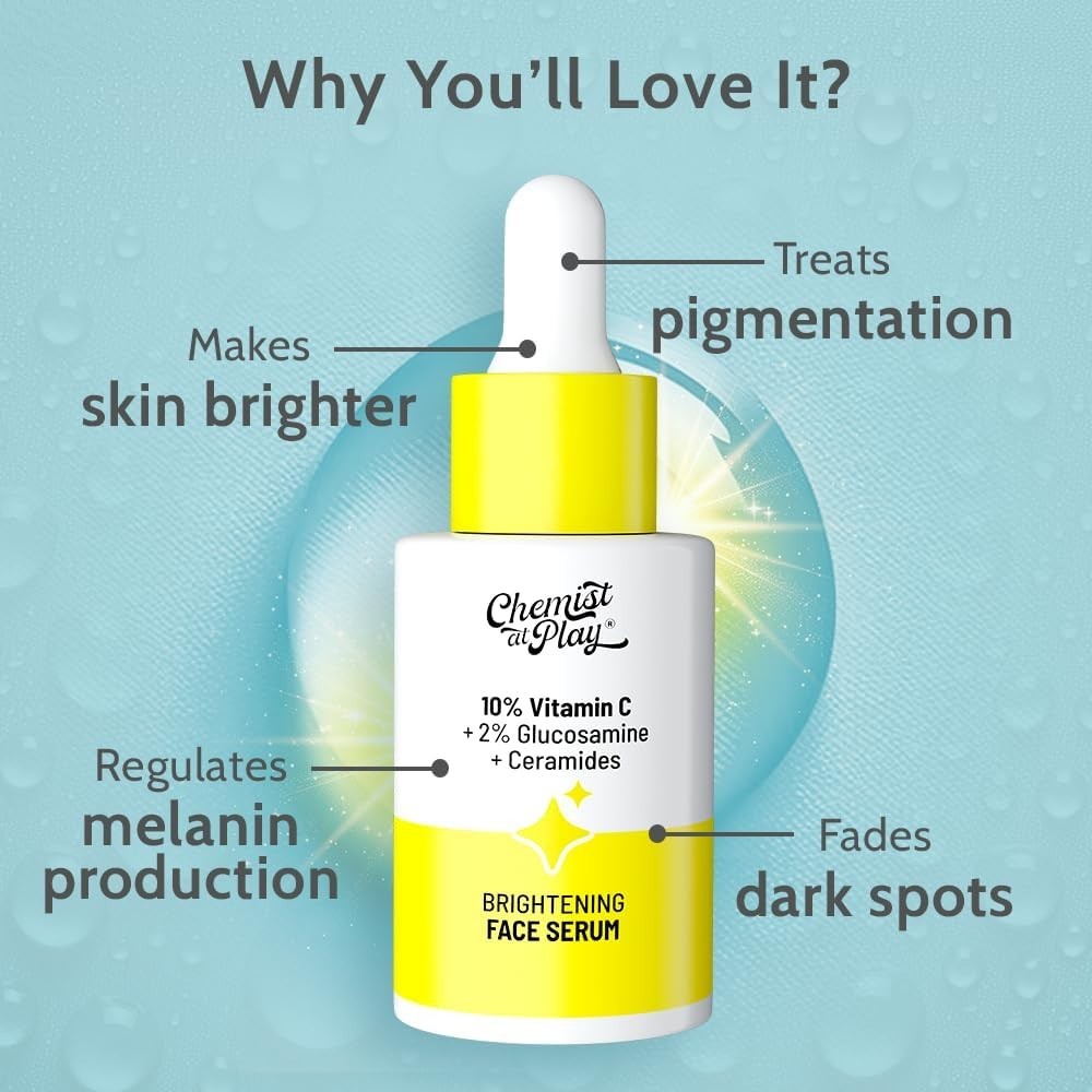 Chemist At Play 10% Vitamin C Serum 10ml Dark Spots &amp; Hyperpigmentat<wbr/>ion