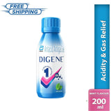 DIGENE SYRUP FOR QUICK RELIEF FROM ACIDITY AND GAS (200ml) Mint Flavor+FREE SHIP